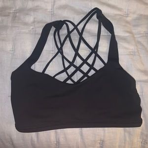 Lululemon black sports bra size 4